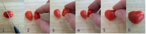 Valentine's Day Recipe - making heart tomatoes